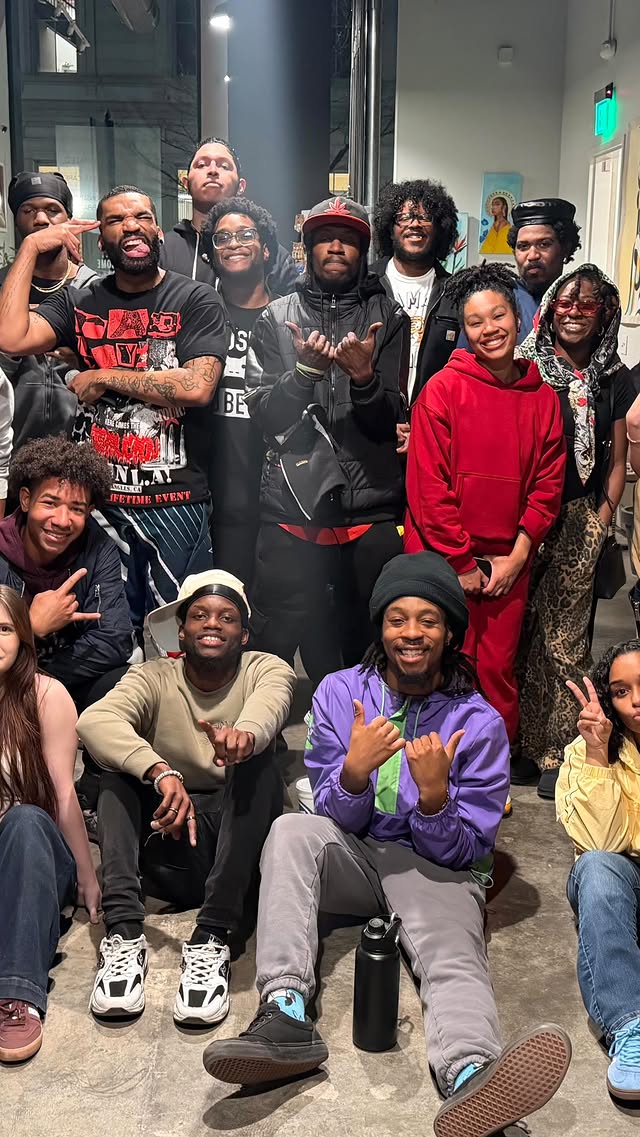 Dancers gathered at BullPin's First and Last community session